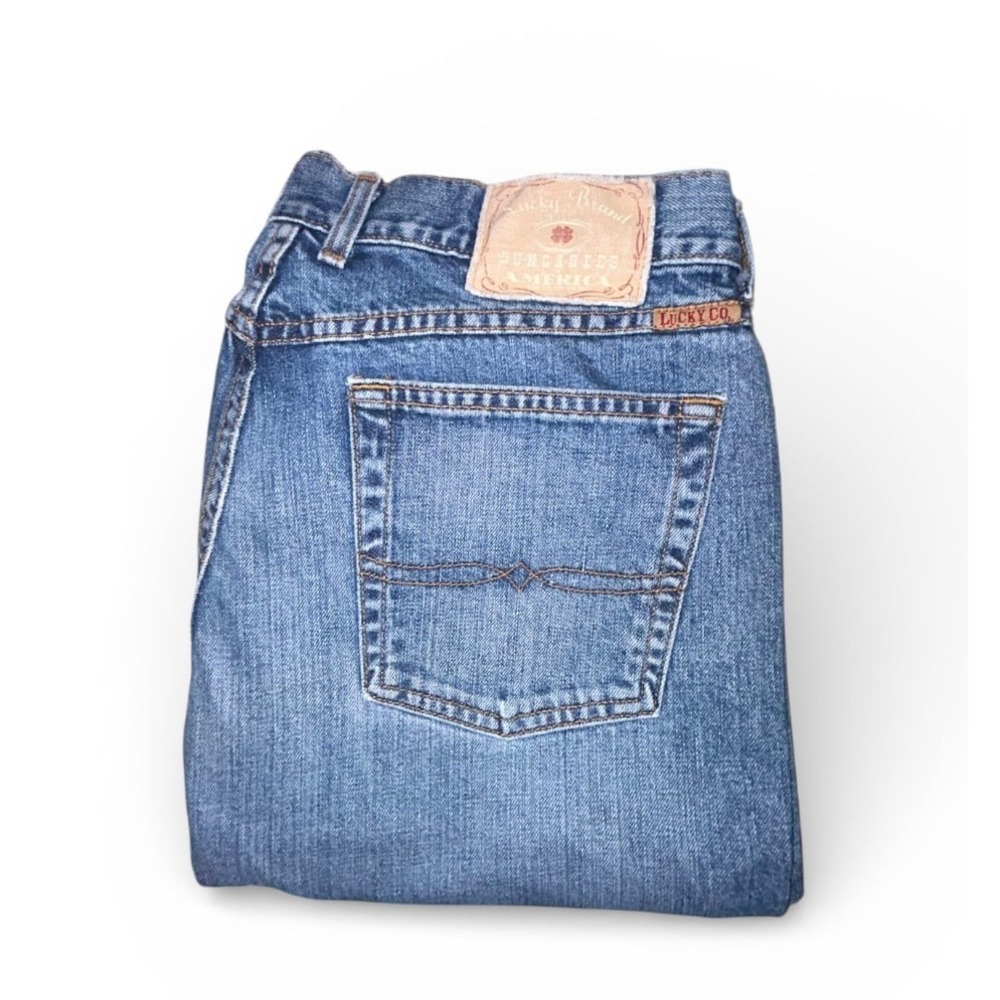 Vintage Y2k Lucky Brand Mid Rise Bootcut Dungarees Denim Jeans Sz Womens 14x32